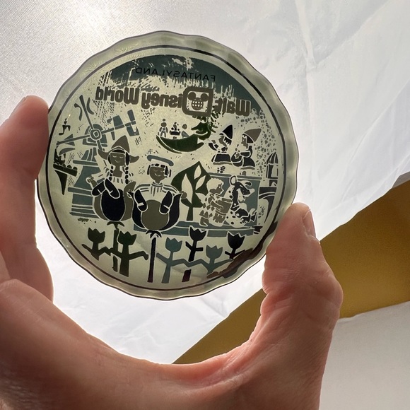 Vintage MCM Walt Disney World Glass Candy Dish Plate Bowl Memorabilia 1970s Rare - Picture 8 of 8